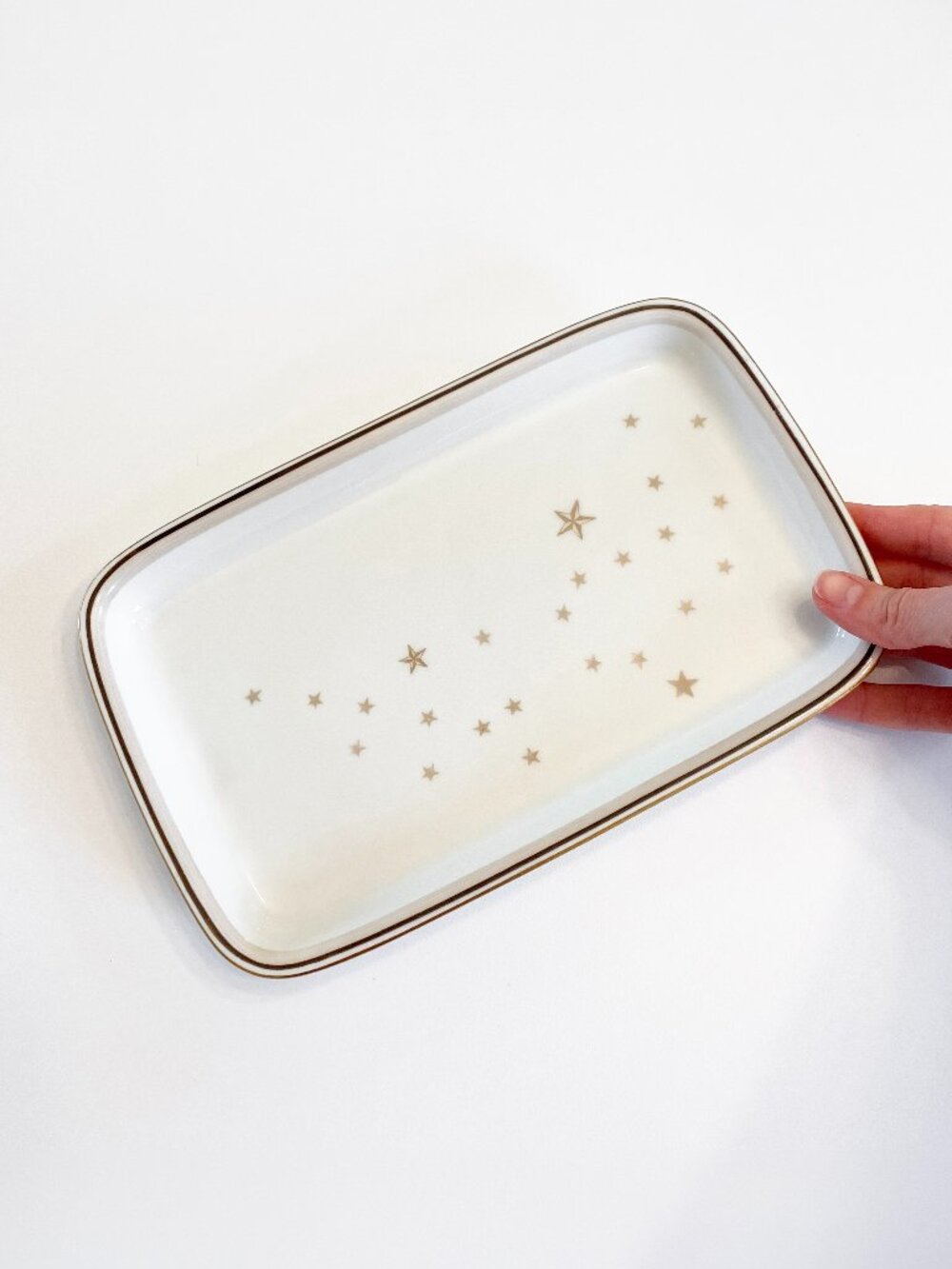 Bing & Grøndahl Milky Way Mælkevej No 96 Rectangle Dish Rektangulær Bakke 25 cm